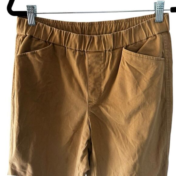 Lands’ End Khaki Tan Pull On Pants Size 8 Classic Neutral Minimalist Essential - Picture 3 of 15